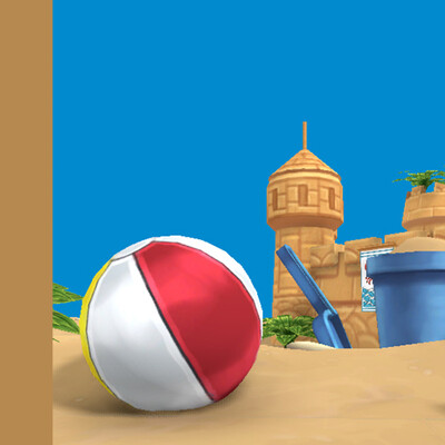Hand-Painted Breakout 3d Beach Party Game Assets!