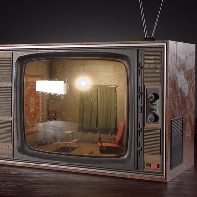 Raduga-716: Vintage TV with Interior