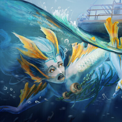 Mermaid in trouble