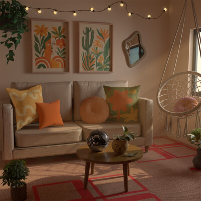 3D visualization of the living room