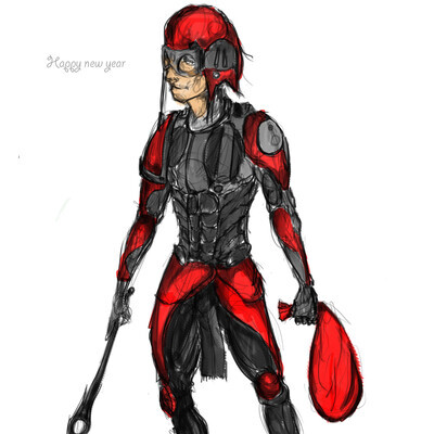 Pilot suit.