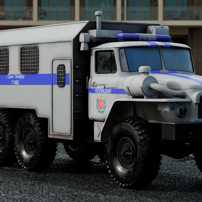Russia police truck