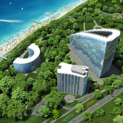 Vizualizatsiya gostinichnogo kompleksa v g. Sochi