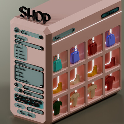 Online Shop Interface – Cozy Digital Retail Concept