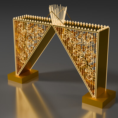 Triangular New Year's Arch