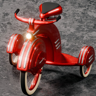 Retro toy bike, concept