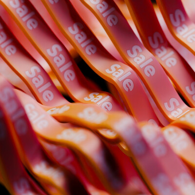 ribbons moving like a wave