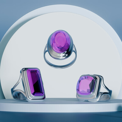 Amethyst Rings Jewelry