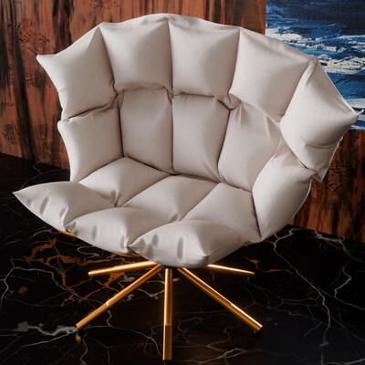 luxury modern chair with pillows