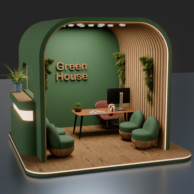 выставочный стенд компании Green house для выставкии