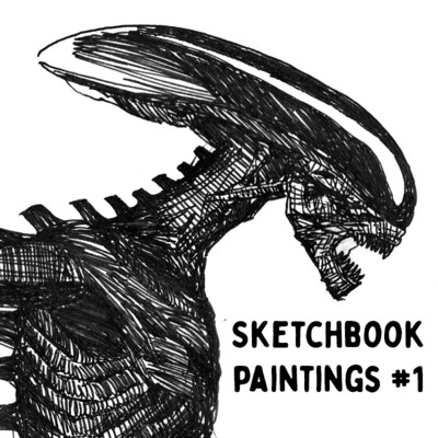 Sketches in notebook