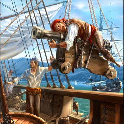 Piratyi. Kanonir.