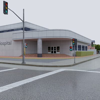 Hospital Building — Asset for Mobile Open World