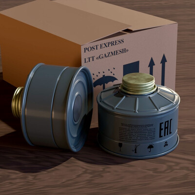 Gas mask filter