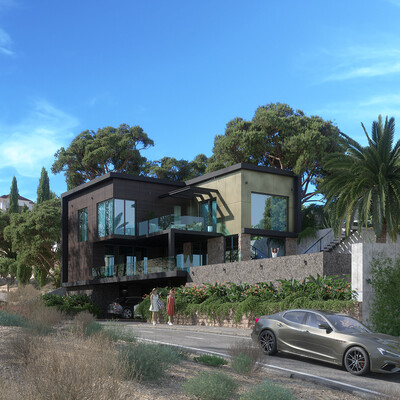 El Villa architectural visualization