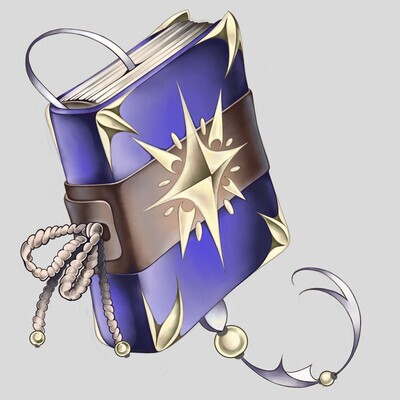 PROPS SET: Book, Hat, Dagger, Potion, Chest