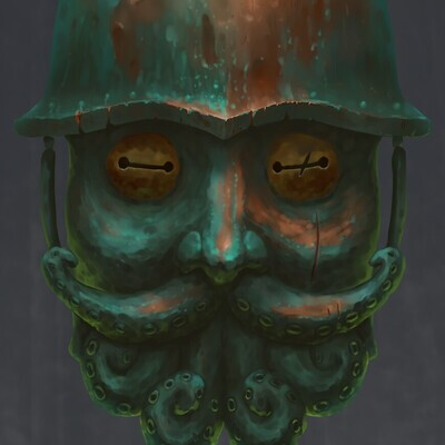 Set of items for the Knight of the Dark Sea.