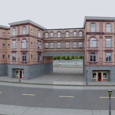 Low-Poly Street retail