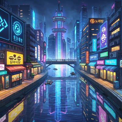A quiet Night in Seoul (sketch)