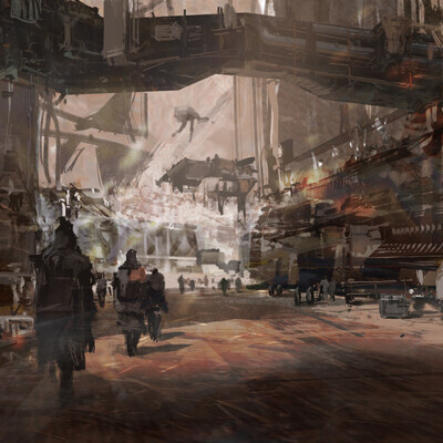 Concept art of the environment.