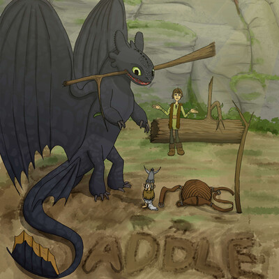 Toothless and the Saddle