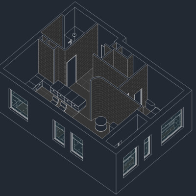 3d apartment drawing Revit