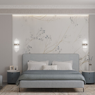 A Blue Bedroom
