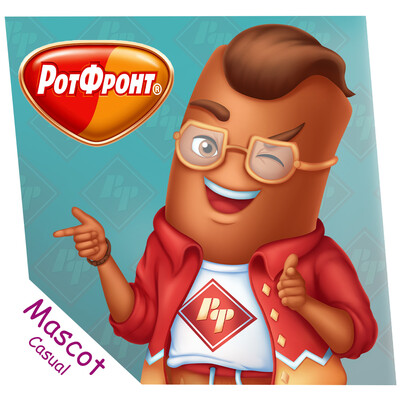 The mascot for "Roth Front". The brand character.
