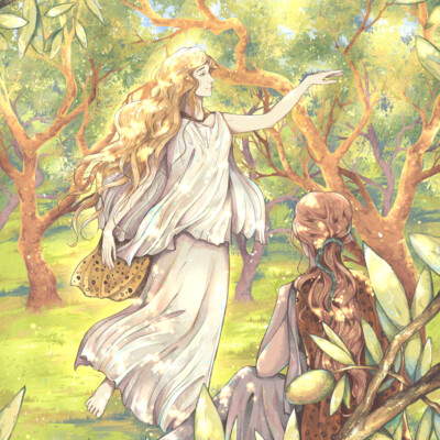 In the olive grove