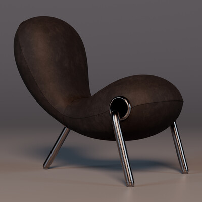 Embryo Chair by Marc Newson (Sub-D Modeling)