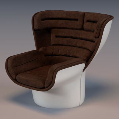 Joe Colombo Elda Chair (Sub-D Modeling)