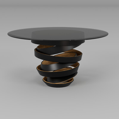 KOKET Intuition Dining Table — Parametric Product Modeling