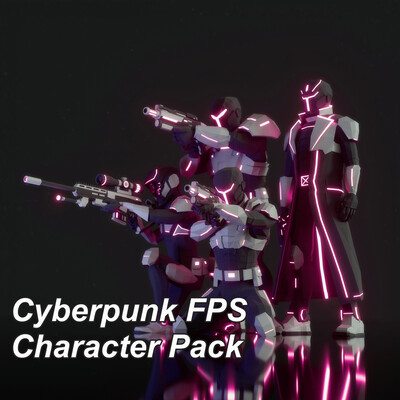 Cyberpunk FPS Character Pack