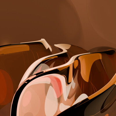 Fluid Series: Caramel & Emerald