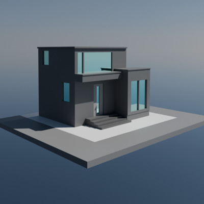 A cozy house in the hi-tech style