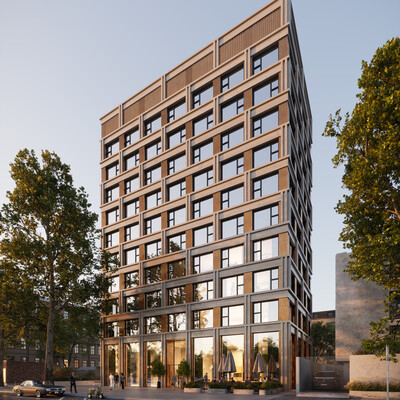 -3D Render of an Office Building-