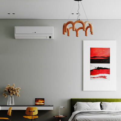 Terracotta Accents | Modern Bedroom | Color & Geometry