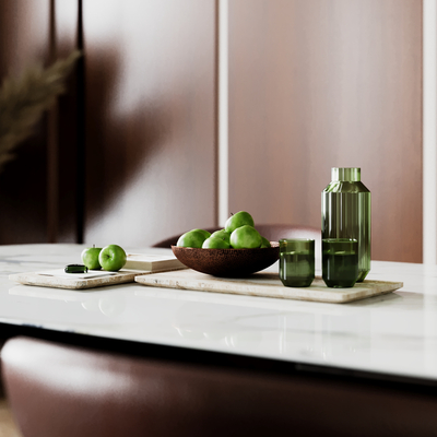 Wood & Marble Elegance | Modern Living & Dining | Rhythm of Textures