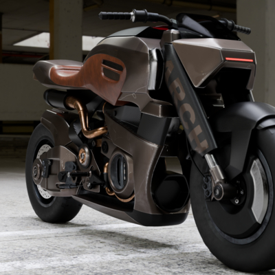 Cyberpunk Concept Motorcycle - High Detail Hard Surface 3D model