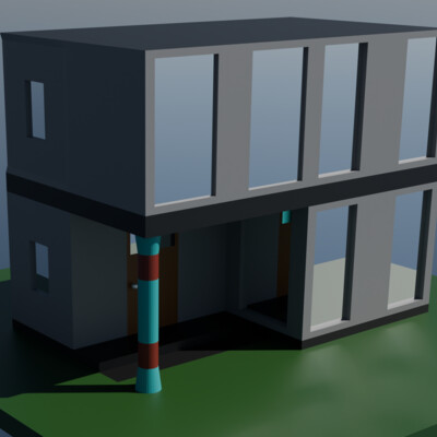 Modern individual housing construction