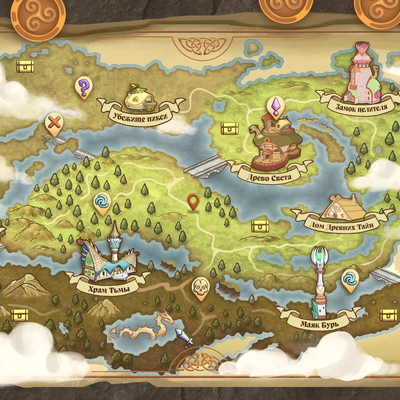 Fantasy game map