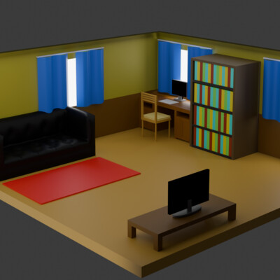 A room without anything superfluous
