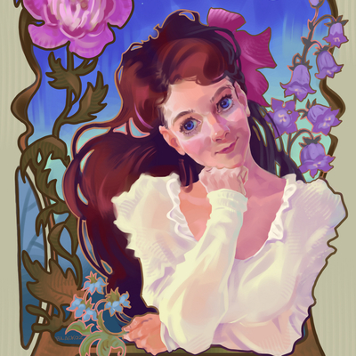 Peony and stars