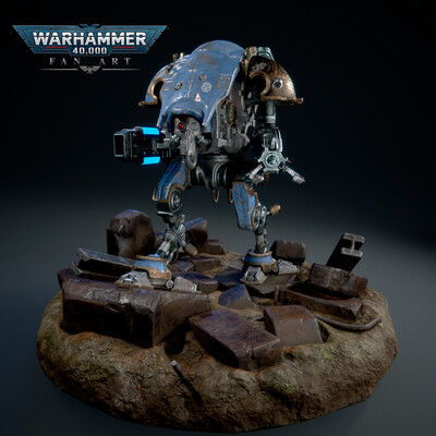 Ultramarines Knight Moirax WH40k