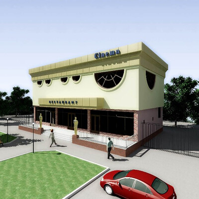 Restoran i kinoteatr s malyim zalom na 100 chelovek