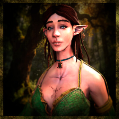 3D model: Elven Mage “Elara — Forest Enchantress”