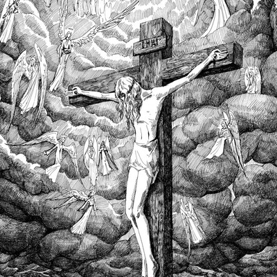 Crucifixion (and angels in the heaven)