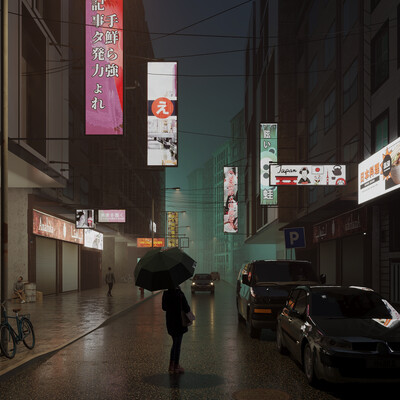 Visualization based on the Night Tokyo reference
