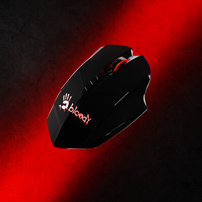 BLOODY V7 X'GLIDE | 3D COMPUTER MOUSE ANIMATION