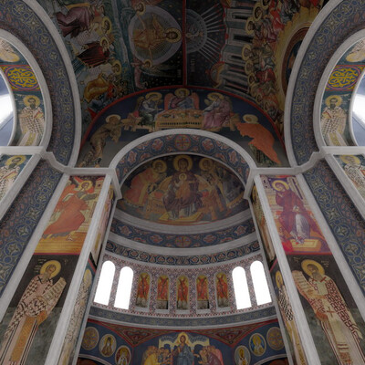 Rospis hrama. Altarnaya chast.